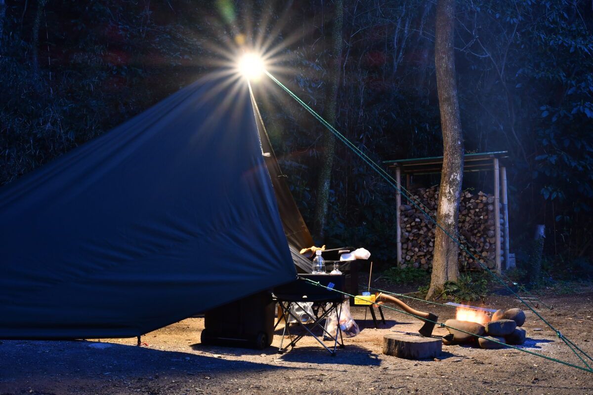 タープの「パスファインダー張り」をやってみた！ステルス張りとの違いを正直レポート