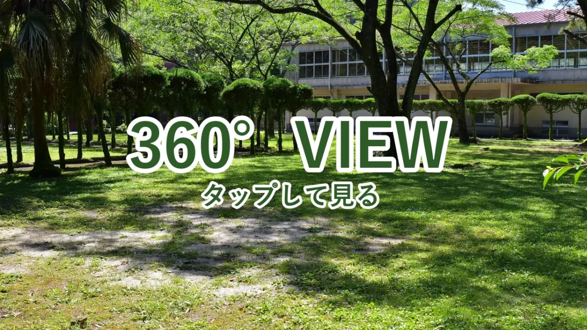 酒谷キャンプ場で一番人気のキャンプサイトを360°写真で見る